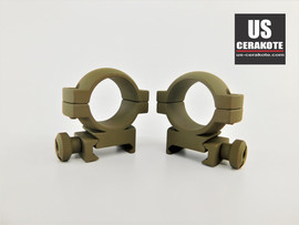 Vortex Hunter Riflescope Rings 1" Medium Weaver Style Flat Dark Earth Ring-M