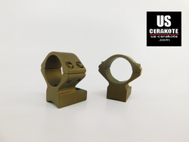 Talley Scope Ring/Base 1" Medium for Remington 700 Burnt Bronze 940700