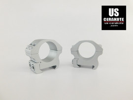 Vortex Pro Series 1" Low Weaver Style Scope Rings Satin Silver PR1-L