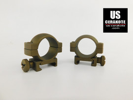 Vortex Hunter Riflescope Rings 1" Low Weaver Style Burnt Bronze Ring-L