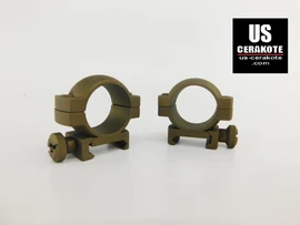 Vortex Hunter Riflescope Rings 1" Low Weaver Style Burnt Bronze Ring-L