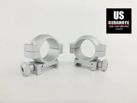 Vortex Hunter Riflescope Rings 1" Low Weaver Style Satin Silver Ring-L