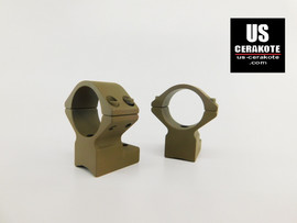 Talley Scope Ring/Base 1" High for Weatherby Vanguard Flat Dark Earth 950734