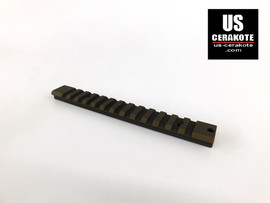 Warne Ruger American LA Vapor Picatinny Rail 0-MOA Burnt Bronze V485M