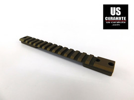 Warne Remington 700 LA Vapor Picatinny Rail 0-MOA Burnt Bronze V472M