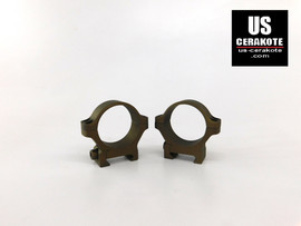 Leupold BackCountry Cross-Slot 34mm Medium Rings Burnt Bronze 183391