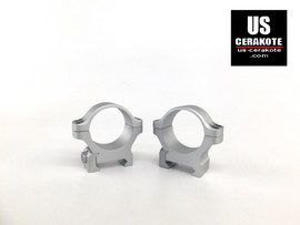 Leupold BackCountry Cross-Slot 30mm Low Weaver Style Rings Satin Silver 175119