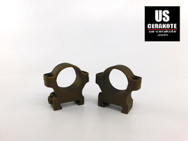 Leupold BackCountry Cross-Slot 1" Medium Weaver Style Rings Burnt Bronze 175117