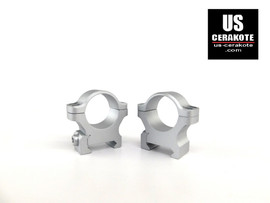 Leupold BackCountry Cross-Slot 1" Medium Weaver Style Rings Satin Silver 175117