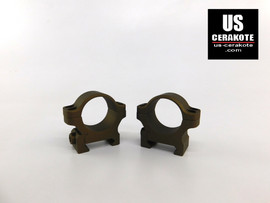 Leupold BackCountry Cross-Slot 1" Low Weaver Style Rings Burnt Bronze 175116