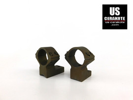 Talley Ring/Base for Weatherby Vanguard 1” High – Ext Front Burnt Bronze 95x734