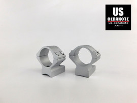 Talley Scope Ring/Base 1" Low for Remington 700 Satin Silver 930700