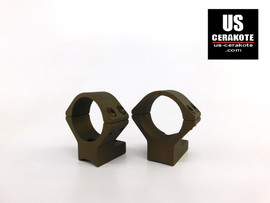 Talley Scope Ring/Base 30mm Medium for Remington 700 (8-40) Burnt Bronze 748700