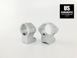 Talley Scope Ring/Base 1" Medium for Browning X-Bolt Satin Silver 940735