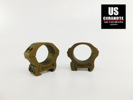 Vortex Pro Series 30mm Low Weaver Style Scope Rings Burnt Bronze PR30-L