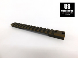 Warne Remington 700 LA Mountain Tech Tactical Rail 0-MOA Burnt Bronze 7672M