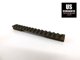 Warne Howa/Vanguard SA Vapor Picatinny Rail 0 MOA Burnt Bronze V450M