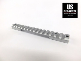 Warne Weatherby Mark V Mag 9 lug Mountain Tech Tactical Rail Satin Silver 7654M