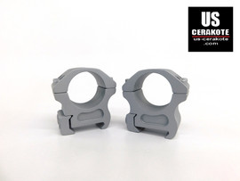 Vortex Pro Series 1" Medium Weaver Style Scope Rings Crushed Silver PR1-M