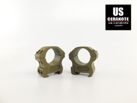 Vortex Pro Series 1" Medium Weaver Style Scope Rings Flat Dark Earth PR1-M