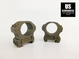 Vortex Pro Series 1" Medium Weaver Style Scope Rings Smoked Bronze PR1-M