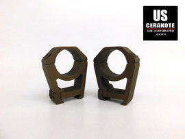 Vortex Sport Scope Rings 30mm Extra High Weaver Style Burnt Bronze SPT30-XH