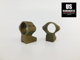 Talley Scope Ring/Base 1" High for Weatherby Vanguard Burnt Bronze 950734