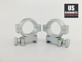 Vortex Hunter Riflescope Rings 1" Medium Weaver Style Satin Silver Ring-M