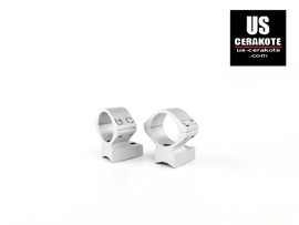 Talley Scope Ring/Base 1" Medium for Weatherby 307 (8-40) Satin Silver 940719