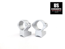 Talley Scope Ring/Base 1" High CVA Cascade Extended Front Satin Silver 95X725