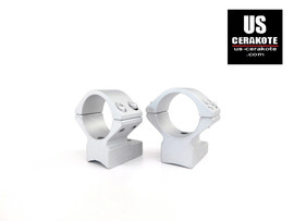 Talley Scope Ring/Base 1" Medium for Mossberg Patriot Satin Silver 940769