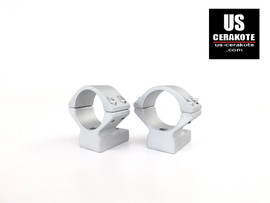 Talley Scope Ring/Base 1" Low for Tikka T3/T3X Satin Silver 930714