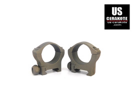 Warne Mountain Tech 30mm Low Weaver Style Rings Smoked Bronze 7213M