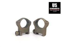 Warne Mountain Tech 30mm High Weaver Style Rings Smoked Bronze 7215M