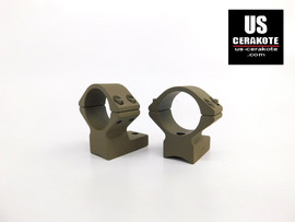 Talley Scope Ring/Base 1" Medium for Weatherby MK V Magnum Flat Dark Earth 940705