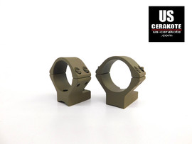 Talley Scope Ring/Base 30mm Low for Remington 700 (8-40) Flat Dark Earth 738700