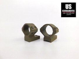 Talley Scope Ring/Base 1" Low for Remington 700 Flat Dark Earth 93X700