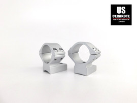 Talley Scope Ring/Base 1" Low for Weatherby Vanguard Satin Silver 930734