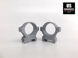Leupold BackCountry Cross-Slot 30mm Medium Rings Crushed Silver 175120