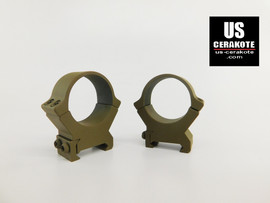 Leupold PRW2 Series 30mm High Weaver Style Scope Rings Flat Dark Earth 174085
