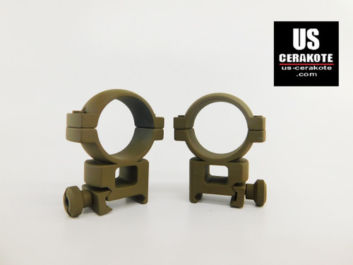 Vortex Hunter Riflescope Rings 30mm High Weaver Style Flat Dark Earth 30MRNG-H
