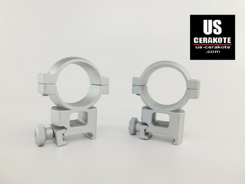 Vortex Hunter Riflescope Rings 30mm High Weaver Style Satin Silver 30MRNG-H