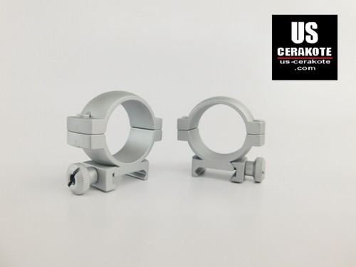 Vortex Hunter Riflescope Rings 30mm Low Weaver Style Satin Silver 30MRNG-L