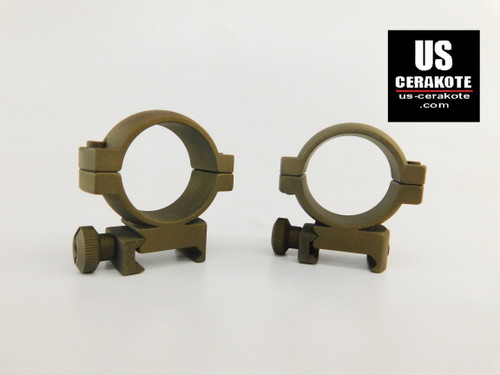 Vortex Hunter Riflescope Rings 30mm Medium Weaver Style Burnt Bronze 30MRNG-M