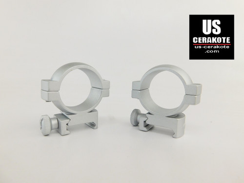 Vortex Hunter Riflescope Rings 30mm Medium Weaver Style Satin Silver 30MRNG-M