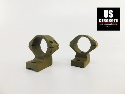 Talley Scope Ring/Base 1" Medium for Weatherby Vanguard Howa Flat Dark Earth 940734