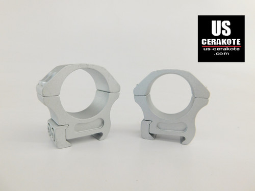 Vortex Pro Series 30mm Medium Weaver Style Scope Rings Satin Silver PR30-M