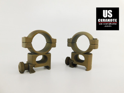 Vortex Hunter Riflescope Rings 1" High Weaver Style Burnt Bronze Ring-H