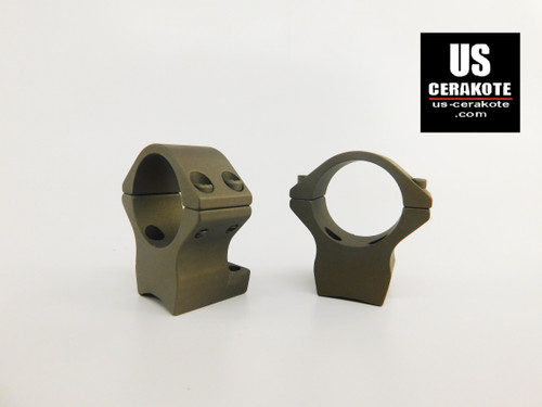 Talley Scope Ring/Base 1" Medium for Browning X-Bolt Smoked Bronze 940735