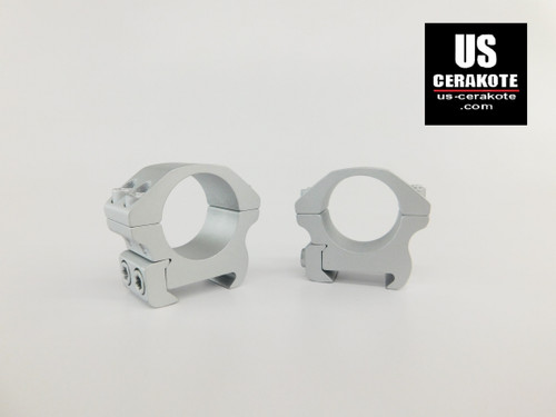 Vortex Pro Series 1" Low Weaver Style Scope Rings Satin Silver PR1-L